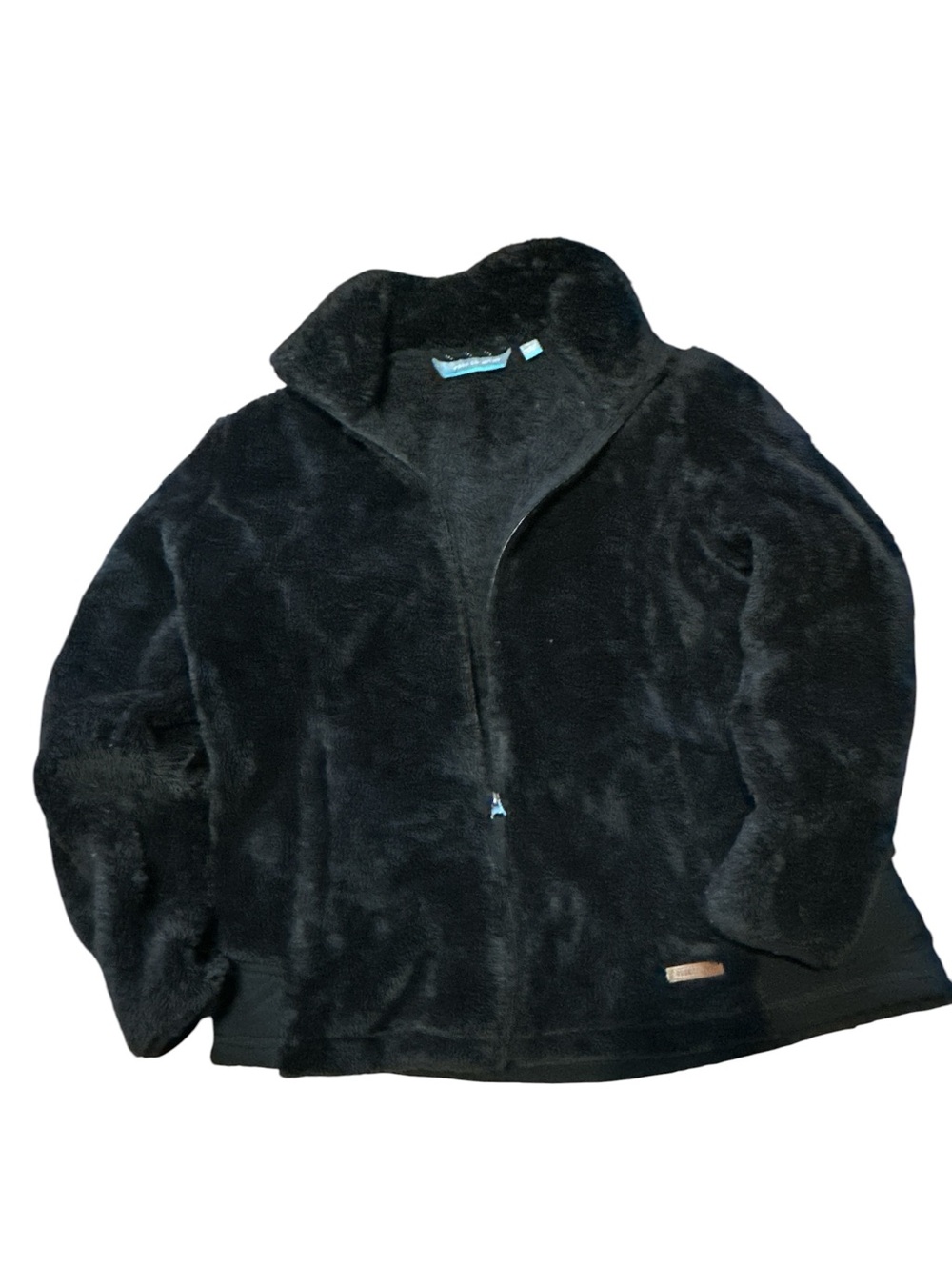 Free Country Black Plush Bomber Jacket